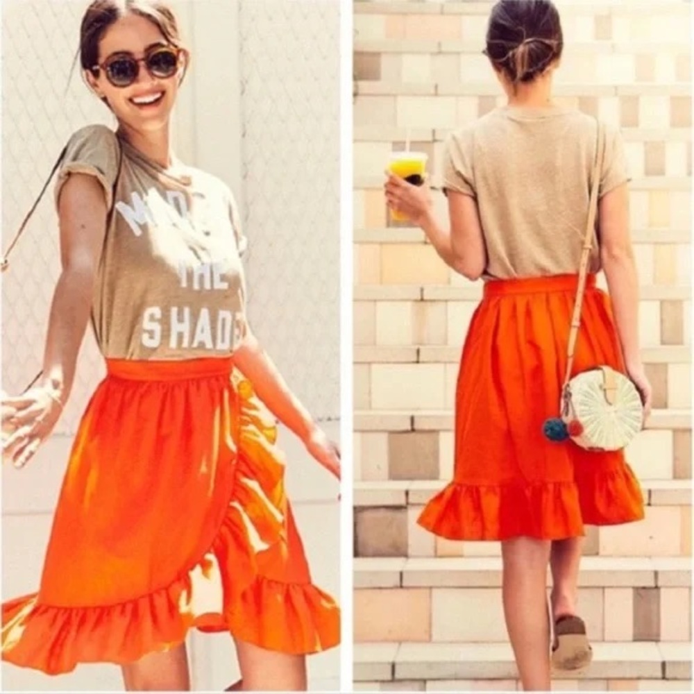 Vibrant Orange Women's Skirt
